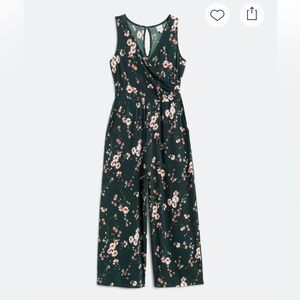 Kaleigh Loretta Cropped Floral Jumpsuit